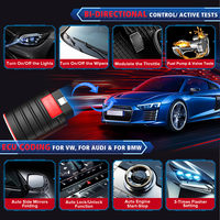 KINGBOLEN Ediag Escáner OBD2 para Todos los Sistemas, Herramienta de Diagnóstico Bidireccional Bluetooth, Codificación ECU, 1 Año de Actualizaciones de Software Gratuitas, 12V