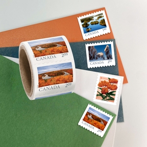 <span class=keywords><strong>Visa</strong></span> Sticker timbro Canada Bill francobolli postali Vintage cultura canadese timbri postali bobina rotolo adesivi per viaggi Journaling - Product Image 1