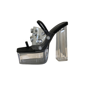 2024 New Rhinestone Decorative Crystal Heel 14cm High Heel Women's <b>Sandals</b> 35-42 Size - Product Image 6