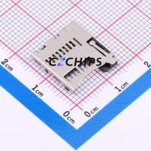 BX-TF-1.85HJ SD Card / Memory Card Connector SMD Connector Self-Return Type MicroSD Card (TF Card) Card Holder 2.8mm - Product Image 1