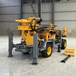 300M Hydraulische Roterende Rubberen Wiel Waterput Boorinstallatie Met Pomp Draagbare Boorgat Fabriek Prijs Lage Onderhoudskosten - Product Image 3