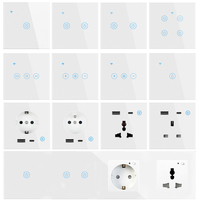 Prise Murale Intelligente Wi-Fi avec Interrupteur Standard Royaume-Uni UE et Prise de Courant Compatible Wi-Fi/Zigbee/HomeKit/Tuya App/Maison Intelligente/Hôtel