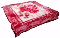 Couverture en vison et peluche, style coréen, plaid très doux à 2 plis, qualité supérieure, chaud, confortable, pour l'hiver