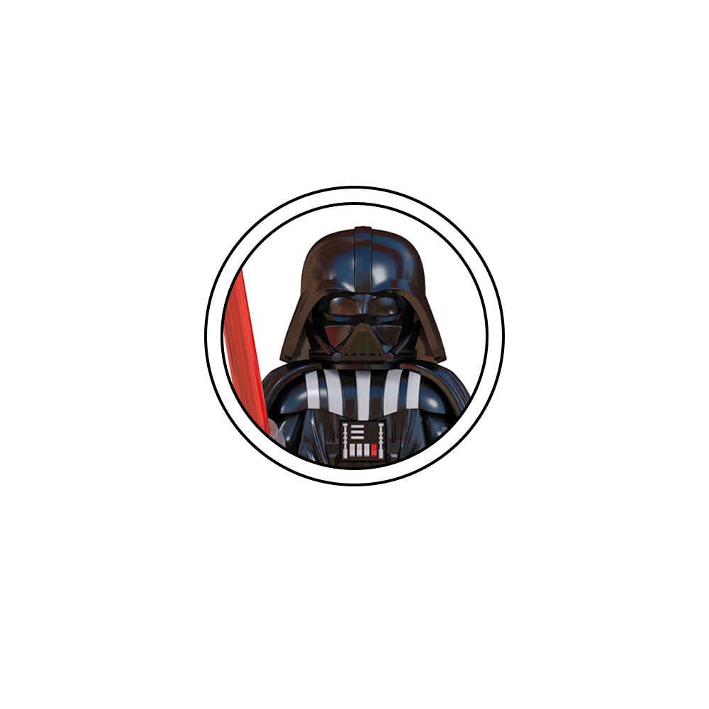 WM2282 Red Darth Vader Lightsaber - Space Wars Action Bricks