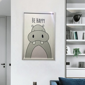 Casa moderna decoración minimalista arte kawai de <span class=keywords><strong>dibujos</strong></span> <span class=keywords><strong>animados</strong></span> de animales de spray de pintura de la lona - Product Image 6