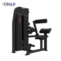 LISGLO Alat Latihan Kekuatan Punggung & Bahu dengan Beban Baja Komersial dan Tumpukan Beban 80KG untuk Gym Profesional
