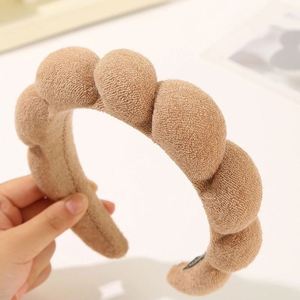 Twisted Cloud Puffy <b>Headband</b> Women Sequin Sponge Velvet Hair Band High Cranial Top Makeup Face Wash <b>Cute</b> Hair Hoop Accessories - Product Image 5