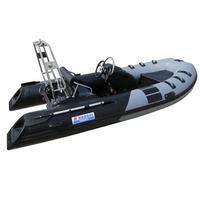 3.9m 12.8ft Bateau à moteur Yacht Vente PVC Fibre de verre Hypalon Semi-Rigide Bateau Gonflable Moteur Combo Ensemble Pêche en plein air Utilisation