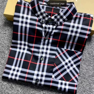 เสื้อเชิ้ตแขนยาวสำหรับผู้ชาย, เสื้อเชิ้ตลำลองผ้าฝ้ายลายตารางแขนยาวลำลองฤดูใบไม้ผลิและฤดูใบไม้ร่วง - Product Image 5