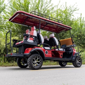 Voiture de <span class=keywords><strong>golf</strong></span> électrique haut de gamme à 6 places pour utilisation en <span class=keywords><strong>camping</strong></span>, prise en charge de la personnalisation 48V/60V/72V, traitement OEM - Product Image 4