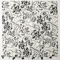Écharpe à franges imprimée florale noire et blanche de haute qualité toutes saisons, douce, en viscose et coton, longues écharpes larges, foulards, hijabs