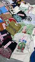 T-shirts imprimés vintage en gros, style rétro années 90, streetwear, 100% coton, coupe ample, liquidation de stock, lot en gros