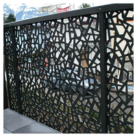 Panneau décoratif mural extérieur en aluminium sculpté, panneau en aluminium perforé découpé au laser CNC pour clôtures, treillis et portails