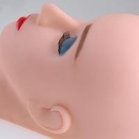 Tête de Mannequin en Silicone pour la pratique des extensions de cils, modèle plat d'entraînement, vente en gros,
