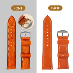 Di alta qualità 18mm 20mm 22mm di lusso a sgancio rapido Top grano vacchetta in vera pelle <span class=keywords><strong>bracciale</strong></span> <span class=keywords><strong>orologio</strong></span> per uomo - Product Image 4