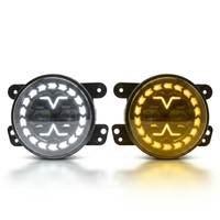 Nouveaux phares antibrouillard YD de 4 pouces pour Wrangler avec anneaux lumineux circulaires Angel Eyes, 12V 6500K, phares à LED super lumineux