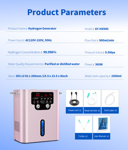 Électrolyseur Oxy-Hydrogène PEM <span class=keywords><strong>pour</strong></span> inhalation à vendre, kit inhalateur oxygène, générateur d'hydrogène et d'oxygène PEM, inhalateur 900 ml - Product Image 6