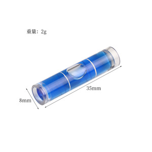 Nivel de burbuja cilíndrico DIY de 8x35 mm para alineación y equilibrio de precisión, tamaño pequeño, relleno de líquido verde - Product Image 4