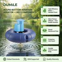 Aérateur à fond flottant, conception circulaire à flotteur, moteur en cuivre pour système d'aquaculture Biofloc pour étangs à poissons et crevettes