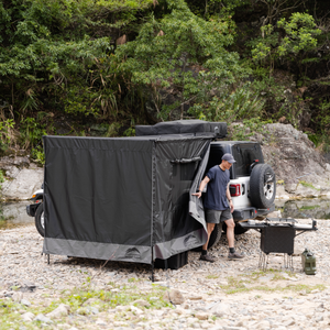 Auvent latéral quatre saisons en tissu Oxford WILDLAND pour tente de toit, ouverture automatique rapide, abri solaire instantané pour le camping et <span class=keywords><strong>les</strong></span> voyages tout-terrain - Product Image 2