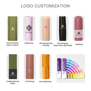 Emballage en plastique pour rouge à lèvres, tube de fond de teint vide carré de luxe, couleur personnalisée avec logo, rose - Product Image 4