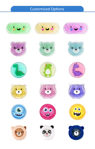 Compresa de Gel Frío/Calor en Forma de Oso de Cartón Suave para Golpes y Fiebre, Terapia de Frío/Calor para Niños Pequeños y Niños - Product Image 6