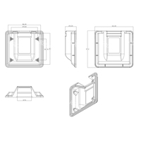 Moldeo por inyección de plástico personalizado IATF16949, carcasa de conector de plástico para ECU automotriz de 32 pines para PCB de automóvil
