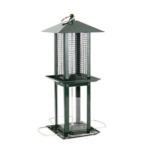 Plastic Tube Metal Roof <strong>Bird</strong> Feeder for Sead <strong>Wild</strong> <strong>Bird</strong> Feeder for Sale Wholesale OEM 4 Perch Pet Bowls &amp; Feeders Food Storage - Product Image 4