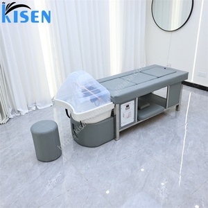 Estación de Lavado de Cabello con Masaje Capilar y Circulación de Agua para Salón de Belleza y Clínica Kisen, Cama de Spa para Cabeza en Oferta - Product Image 4