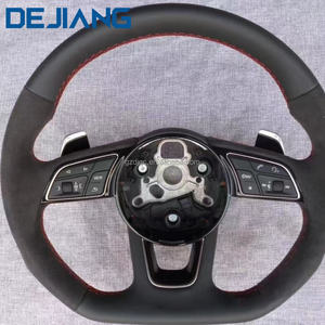 Volante Deportivo de Cuero Alcantara de Alta Calidad con Base Plana para <span class=keywords><strong>Audi</strong></span> S6 S7 A4 A5 A6 A7 Q3 Q5 A3 S3 S8 R8 2015 2016 - Product Image 4