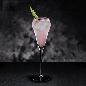 Flûtes à champagne personnalisées avec logo de fleurs, verres à <span class=keywords><strong>vin</strong></span> mousseux à cocktail transparents soufflés à la main - Product Image 5