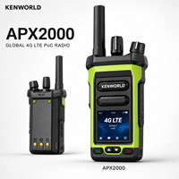 Radio bidirectionnelle 4G LTE PoC longue portée avec fonction SOS, réseau public mondial, PTT, sélecteur de groupe rotatif, GPS en option, Nano SIM