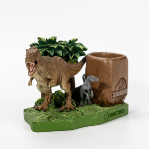 Customized Dinosaur Pen Holder Figurines Movie Anime Style Resin Crafts Resin Sculpture Home Decoration Design Ornaments Gift