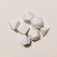 Dés à jouer polyédriques en acrylique noir à logo personnalisé, à angle droit, D4, D6, D8, D10, D20, pour RPG, DND, Dnd, dés vierges pour jeux de société