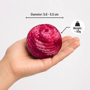 Sac Hacky Sack tricoté OHC Rétro Années <span class=keywords><strong>90</strong></span> pour adolescents, Tendance TikTok, <span class=keywords><strong>Jeu</strong></span> de plein air pour la cour, Footbag, Ballon de <span class=keywords><strong>jeu</strong></span>, Jouet social pour l'école - Product Image 3