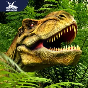 Modelo de simulación de dinosaurios animatrónicos en movimiento realista para Dino Park