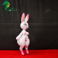 Hongyi 2026 Nouveau Design Lapin Gonflable Blanc Amusant Adorable Fille Lapin Gonflable Sexy
