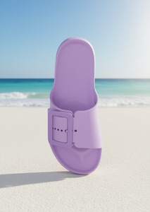 Sandali Eva Infradito con Cinturino Singolo e Fibbia, Ciabatte Estive a Punta Aperta, Taglia 25, Unisex, Colore Rosa Solido - Product Image 2