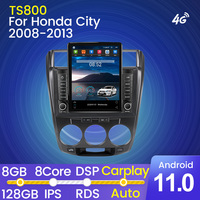MEKEDE IPS + 2.5D + DSP lecteur de voiture android pour Honda City 2008-2013 4 + 64G GPS Navigation SWC Audio BT stéréo auto électronique