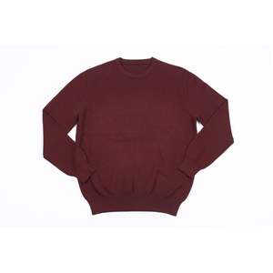 Pull col rond à la mode pour hommes, manches longues, tricot fin en coton comme du cachemire, coupe régulière, pull à col rond pour la saison d'automne - Product Image 2