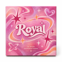 Boîte d'emballage de luxe personnalisée pour palette de fards à paupières, fabrication directe, boîte cosmétique rigide magnétique en carton, identité de marque de beauté