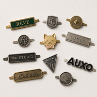 Plaque métallique pour vêtements, chaussures, sacs à main, jeans, parfums – Étiquette métallique personnalisée, plaque signalétique, marque, fourniture directe d'usine pour boutiques