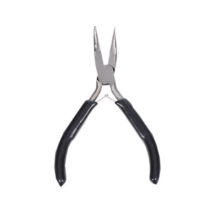 คีมตัดเครื่องประดับ 4.5 นิ้ว ปากโค้ง ไม่มีฟัน ไม่มีใบมีด แบบสปริง สำหรับงาน DIY ตัดสายไฟ วัสดุเหล็ก 45 - Product Image 1