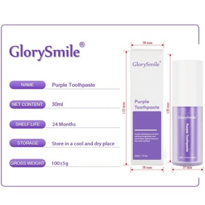 Pasta Dental Blanqueadora Morada 30ml, Gel Blanqueador Instantáneo con Efecto de Cambio de Color, Portátil para Uso Doméstico, Cuidado Bucal de Moda en Redes Sociales - Product Image 4