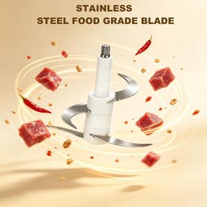 Picadora de carne eléctrica de acero inoxidable 800W 2.1-3L con función de molienda para uso doméstico, fácil de operar - Product Image 3