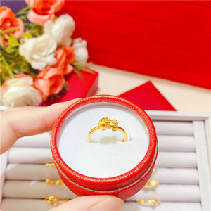 Anillos de Latón Chapado <span class=keywords><strong>en</strong></span> Oro YL con Diseño de Cielo Estrellado y Lluvia de Meteoros <span class=keywords><strong>en</strong></span> Forma de Corazón para Mujer y Unisex, Joyería de Estilo Variado con Símbolos de Fortuna, Venta al Por Mayor - Product Image 4