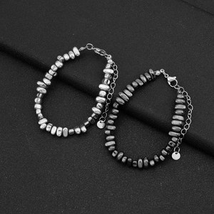 2026 Hot Selling Popular Niche Design <b>Titanium</b> Steel Chain Bracelet Silver Plated Unisex's Bracelets Fashion Jewelry Wholesale - Product Image 1