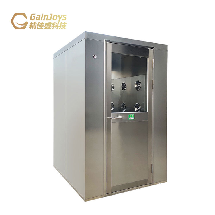 Gainjoys модульный воздуха чистой комнаты Душ персональное воздушное душевая двойные двери кирпечей из глины воздушный Душ для чистых комнат