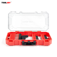 Jeu de 27 embouts à chocs en acier S2 - Kit de tournevis magnétique hexagonal 1/4" HRC60, avec étui de rangement pour la maison/la construction/l'automobile