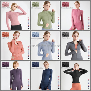 Lang ärmel ige Sport pullover Gym Tops Fitness Sport jacke Neue Frauen Yoga Jacken - Product Image 6